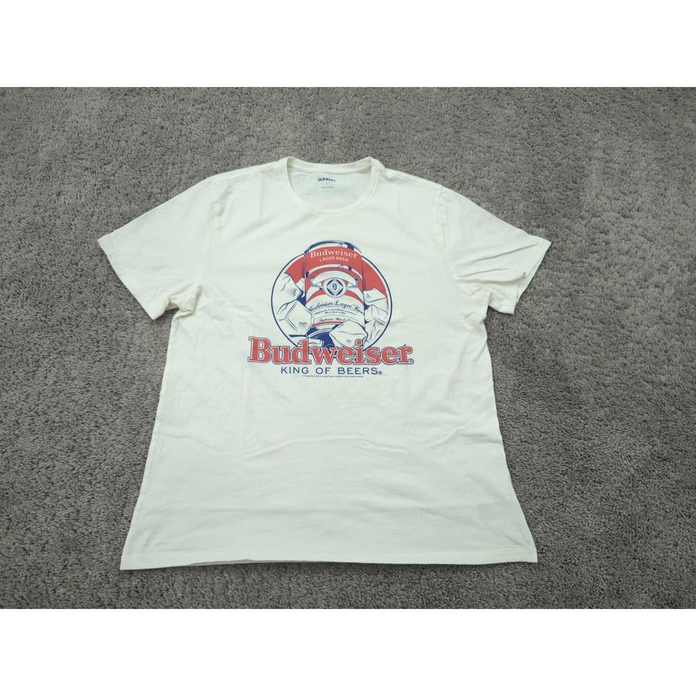 Budweiser T Shirt Mens Large Short Sleeve King of Beers Old‎ Navy